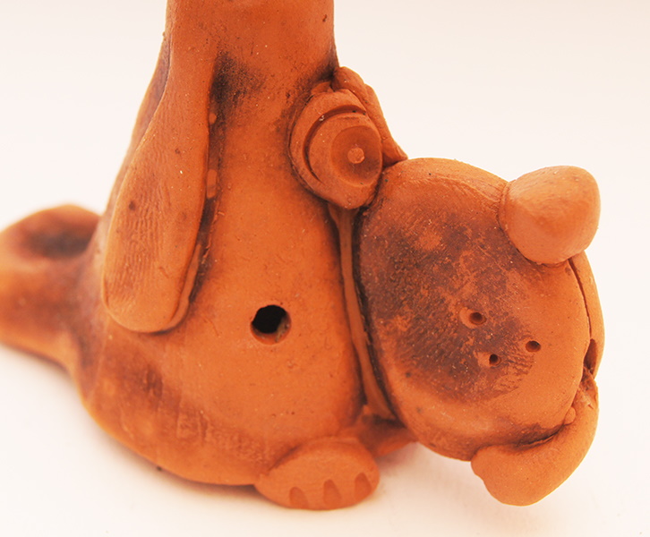 картинка  Свистулька маленькая Собака, обварная, Керамика Щипановых, SM03 от магазина ДетсадЯр
