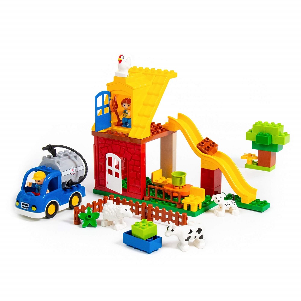картинка Конструктор Макси - Весёлая ферма (50 элементов) (в коробке), 77578, Полесье от магазина ДетсадЯр