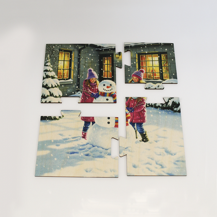 картинка Набор дидактических пазлов (сюжетные картинки), НВ-032, Ты и Я от магазина ДетсадЯр