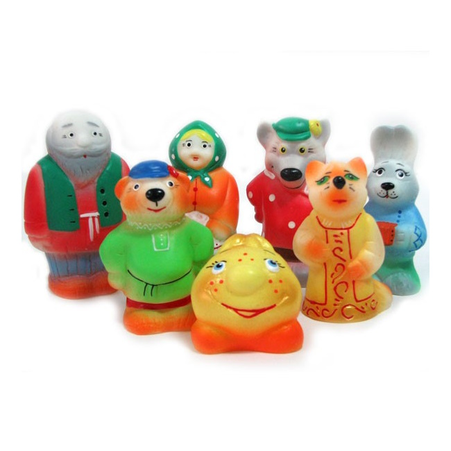 картинка Набор резиновых игрушек сказка Колобок, ПКФ Игрушки, СИ-240 от магазина ДетсадЯр