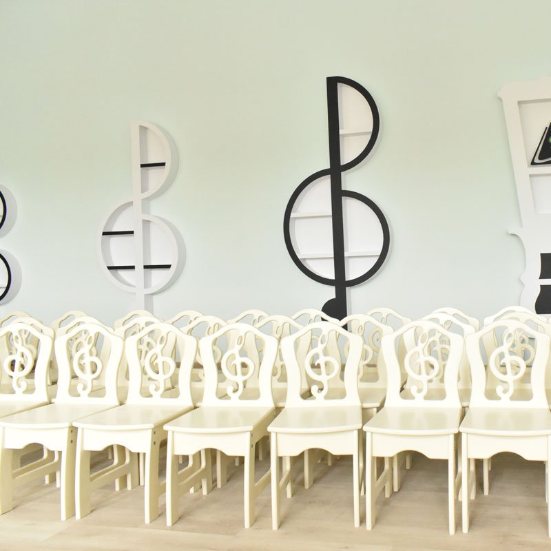 Варианты Стул Скрипичный ключ цветной 1, 2, 3 гр. роста для детей дошкольного возраста 