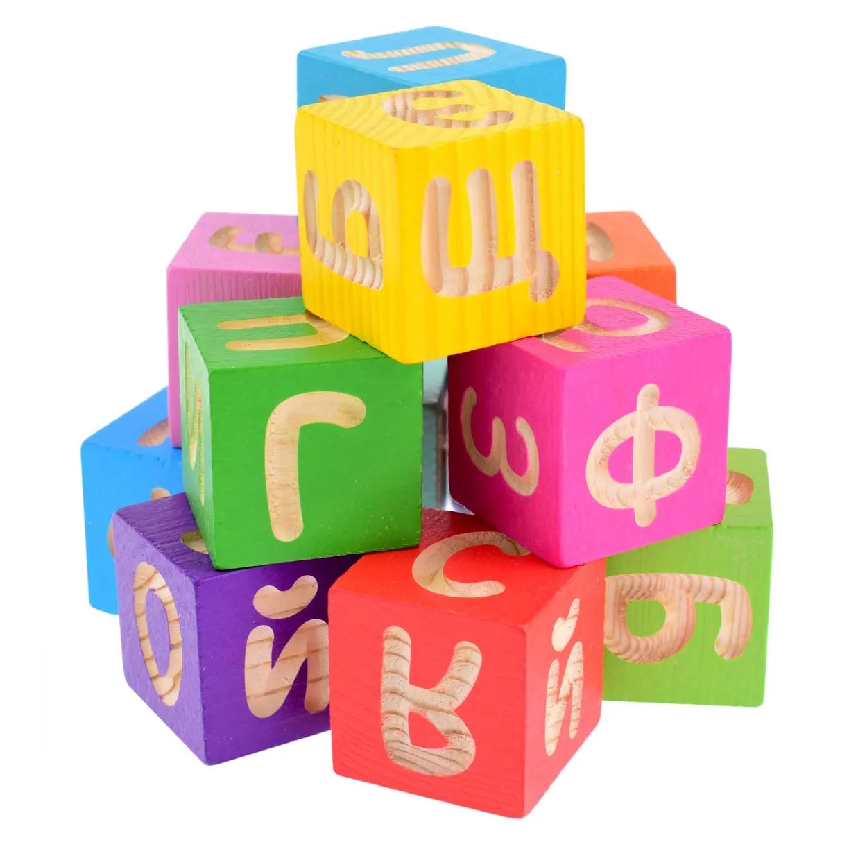 картинка Кубики Веселая азбука 12 штук, Томик, 1111-4 от магазина ДетсадЯр