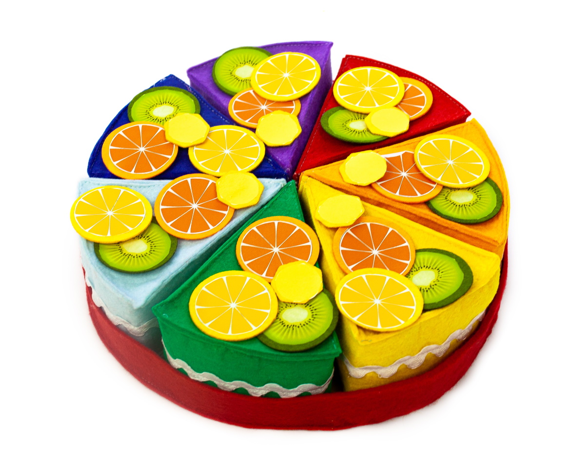 картинка Пособие Радужный тортик с фруктами и зефирками, МВ от магазина ДетсадЯр