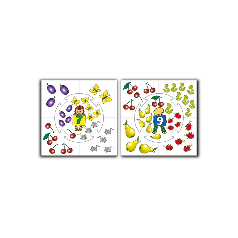 картинка Сколько не хватает, настольная игра серии Учись, играя, 00074, Десятое Королевство от магазина ДетсадЯр