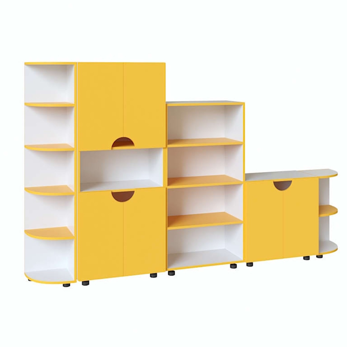 картинка Стенка для игрушек Мини 2400*320*1490 мм. от магазина ДетсадЯр