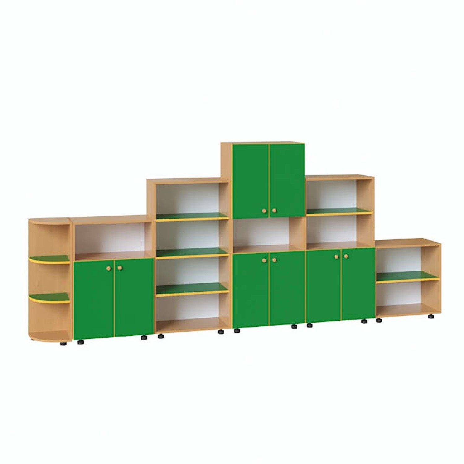 картинка Стенка для игрушек Стандарт 3300*320*1490 мм. от магазина ДетсадЯр