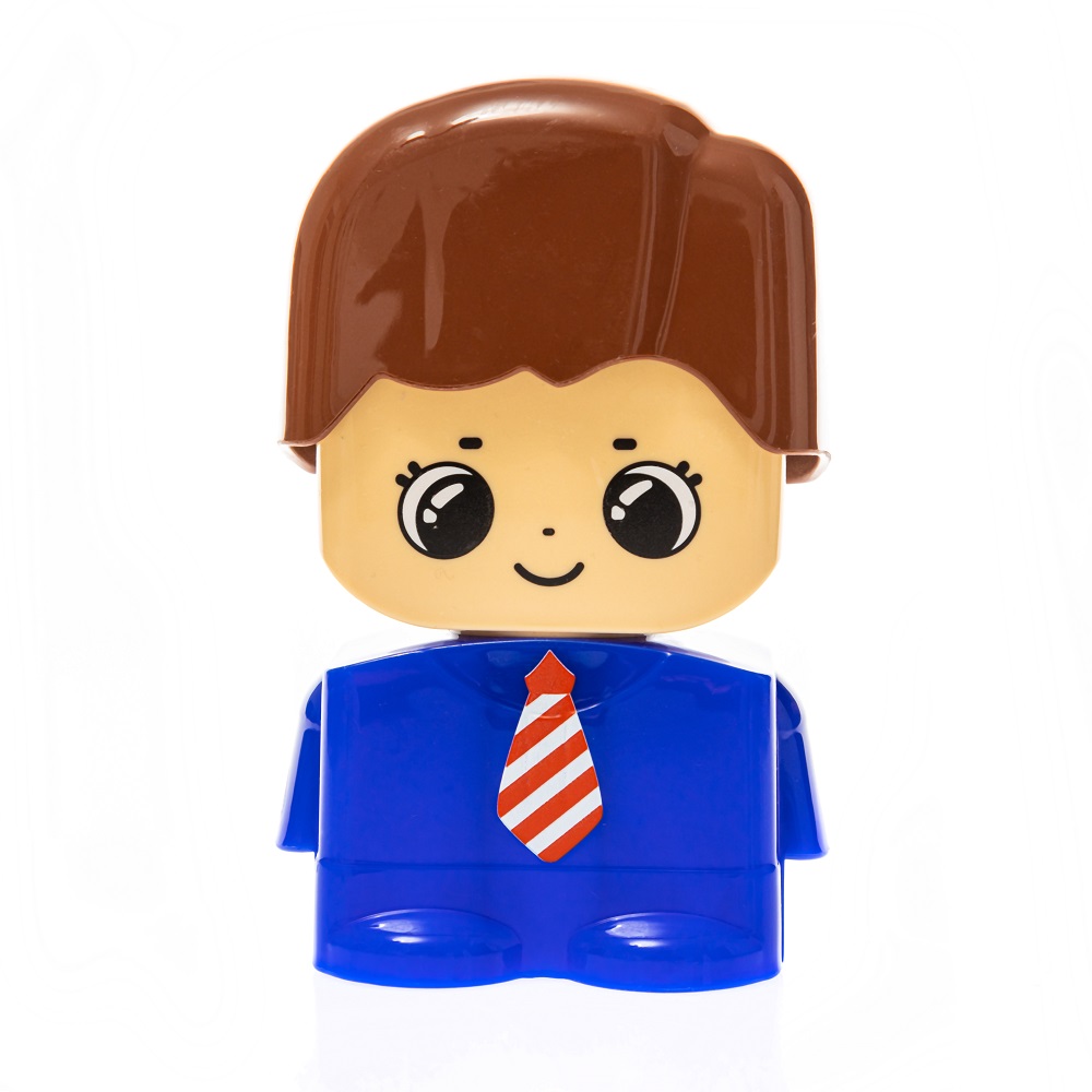 картинка Конструктор пластиковый Веселый паровозик 30 деталей Baby Blocks, 03908, Десятое Королевство  от магазина ДетсадЯр