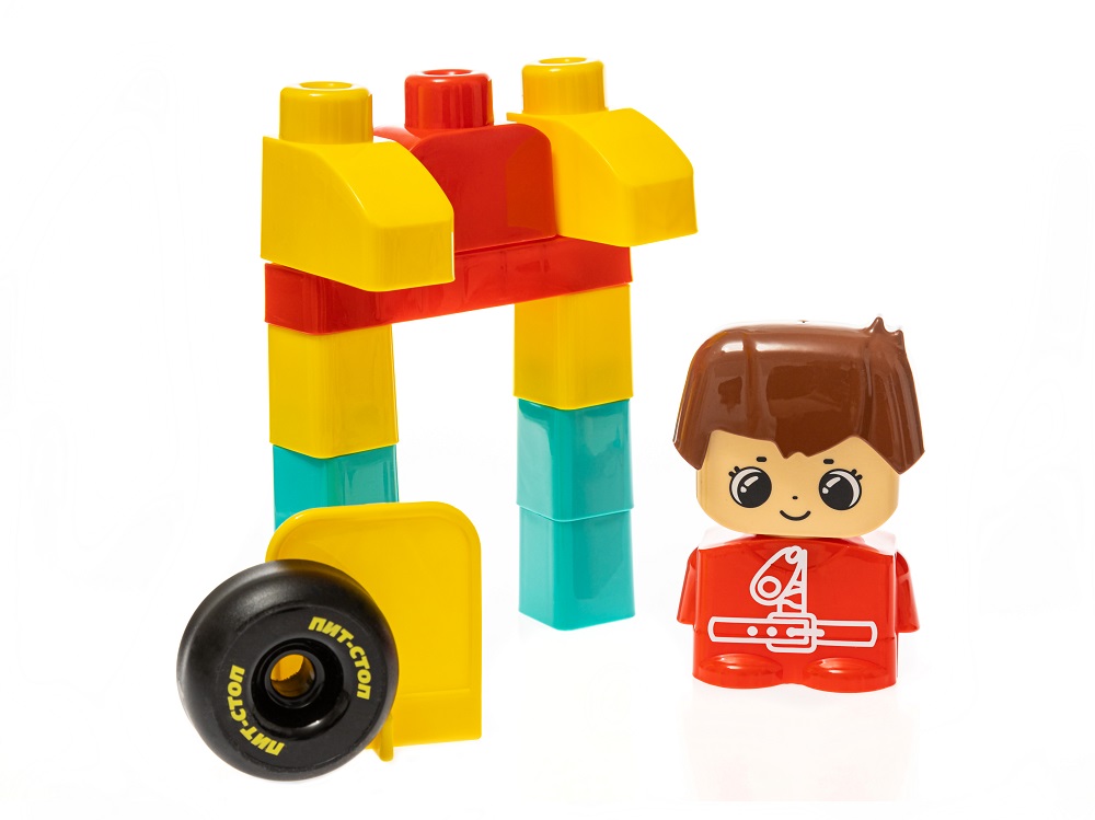картинка Конструктор пластиковый Пит-стоп 30 деталей Baby Blocks, 03909, Десятое Королевство  от магазина ДетсадЯр