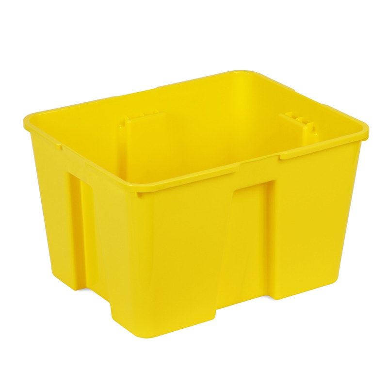 картинка  Контейнер №3, большой, желтый с крышкой, Размер: 440*350*270 мм., система хранения Игротека от магазина ДетсадЯр