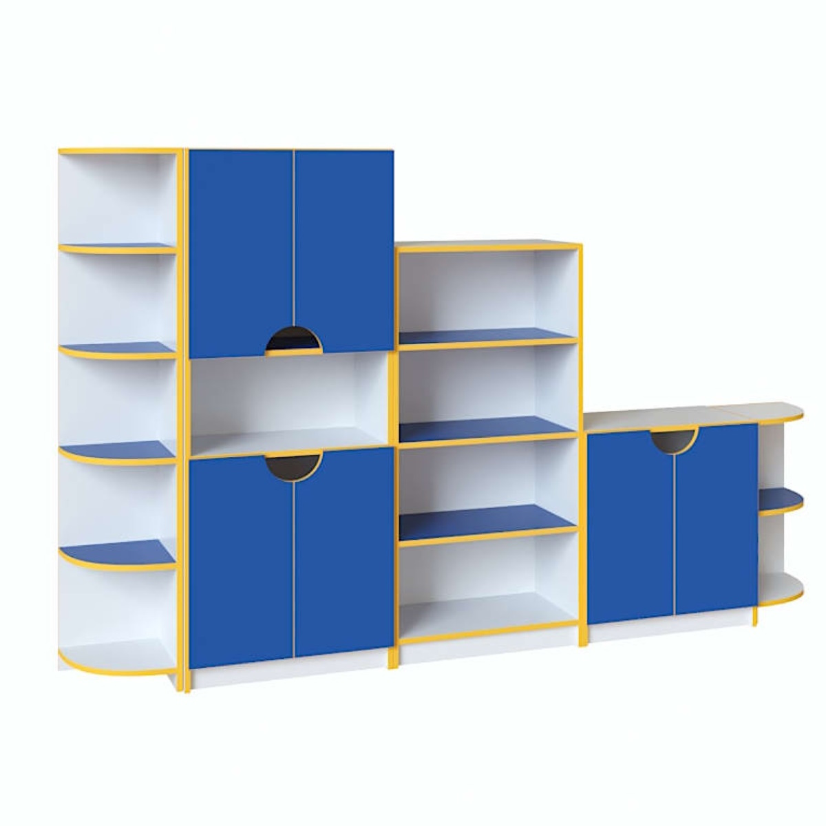 картинка Стенка для игрушек Мини 2400*320*1490 мм. от магазина ДетсадЯр